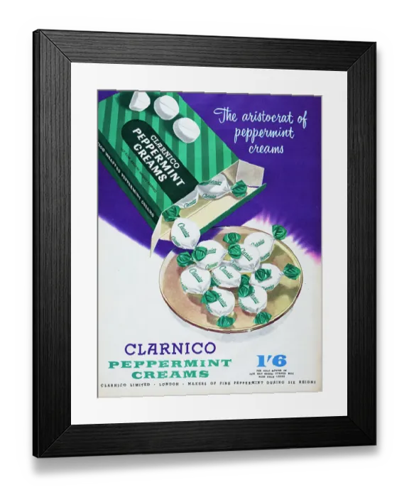 Framed Print : Clarnico Peppermint Creams Framed Print : Clarnico Peppermint Creams