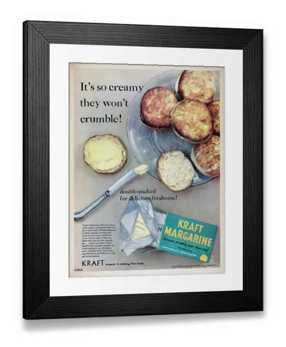 Framed Print : Kraft Margarine Framed Print : Kraft Margarine