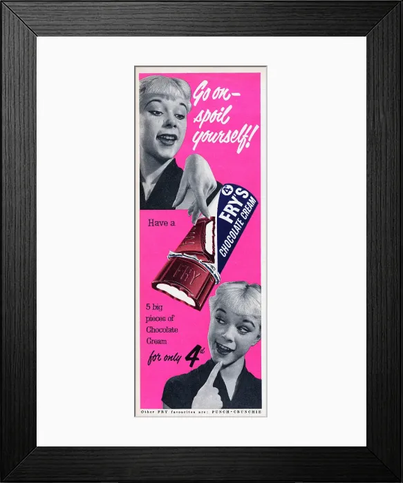 Framed Print : Fry's Chocolate Cream Framed Print : Fry's Chocolate Cream