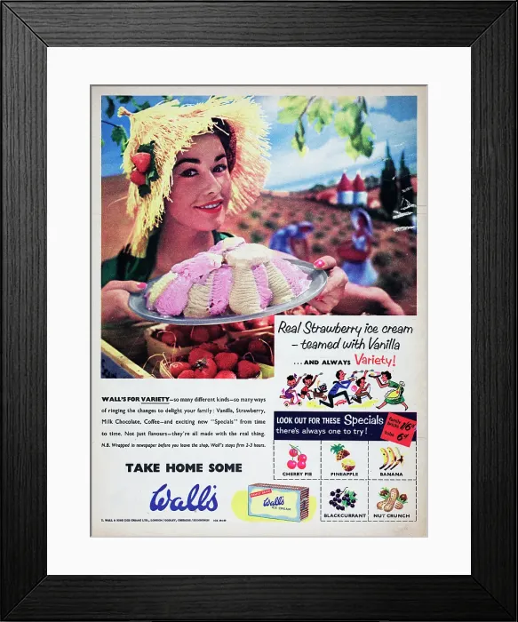 Framed Print : Wall's Ice Cream Framed Print : Wall's Ice Cream