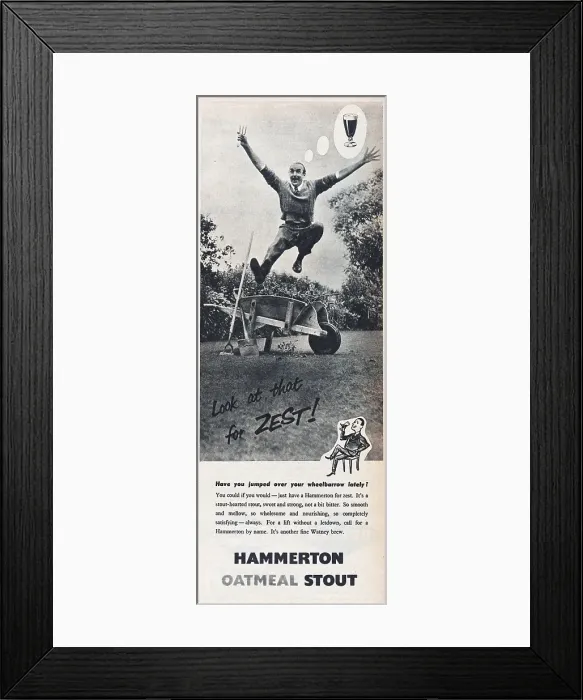Framed Print : Hammerton Oatmeal Stout Framed Print : Hammerton Oatmeal Stout