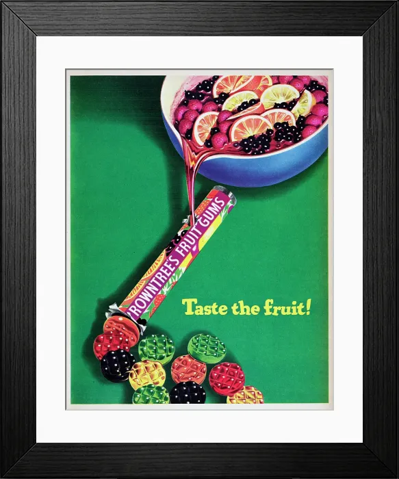 Framed Print : Rowntree's Fruit Gums Framed Print : Rowntree's Fruit Gums