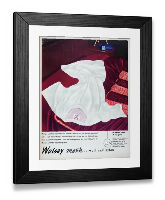 Framed Print : Wolsey Mesh Framed Print : Wolsey Mesh