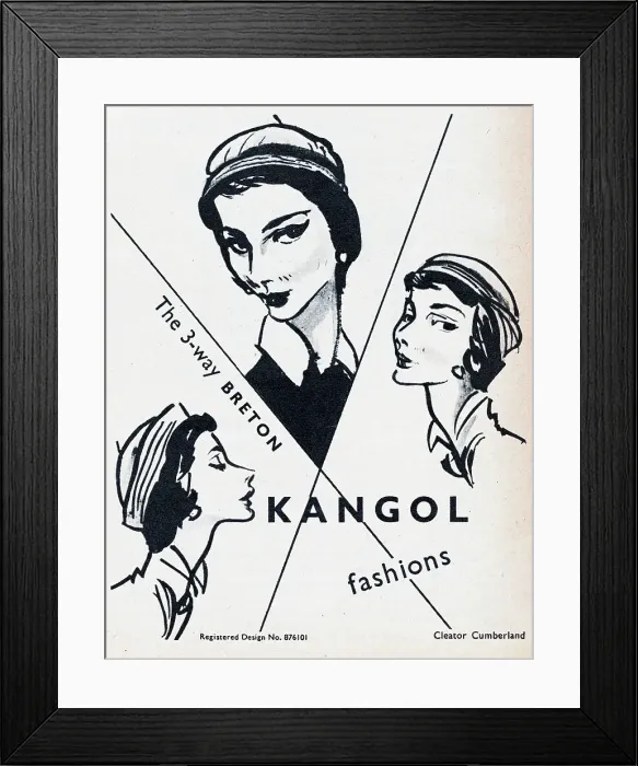 Framed Print : Kangol 3-Way Breton Framed Print : Kangol 3-Way Breton