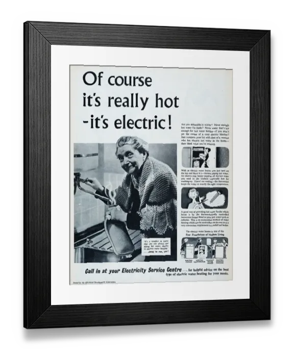 Framed Print : Electrical Development Association Framed Print : Electrical Development Association