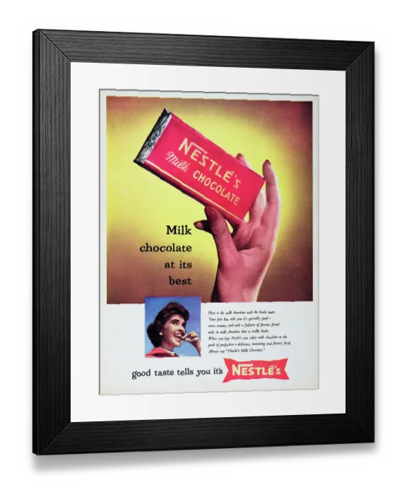 Framed Print : Nestle Milk Chocolate