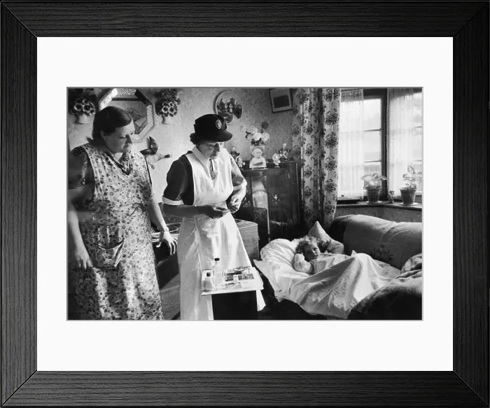Framed Print : Rotherham Home Nurse Framed Print : Rotherham Home Nurse