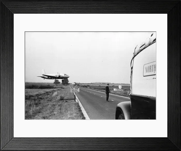 Framed Print : Plane Crossing