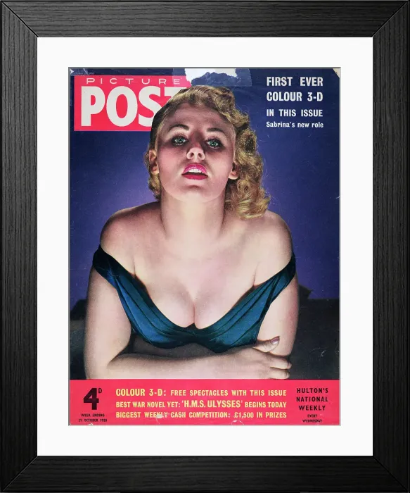 Framed Print : Sabrina. 29th October 1955: English glamour model and actress Sabrina Framed Print : Sabrina. 29th October 1955: English glamour model and actress Sabrina