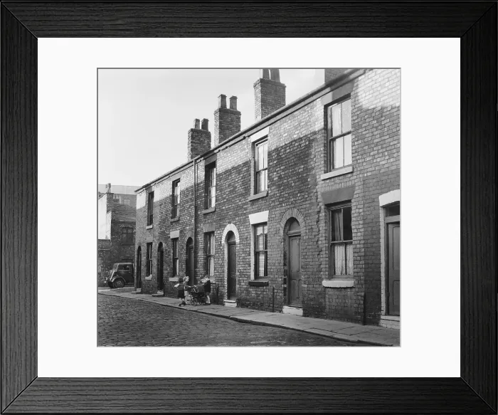 Framed Print : Playing In A Salford Street