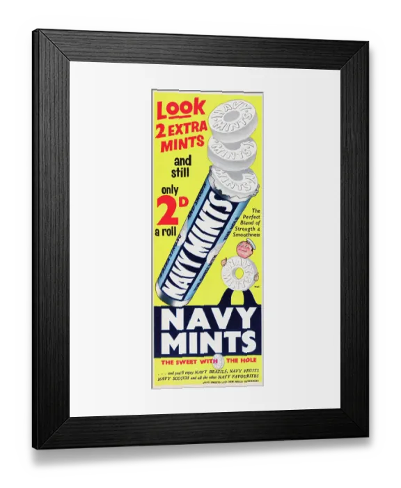 Framed Print : Navy Mints Framed Print : Navy Mints