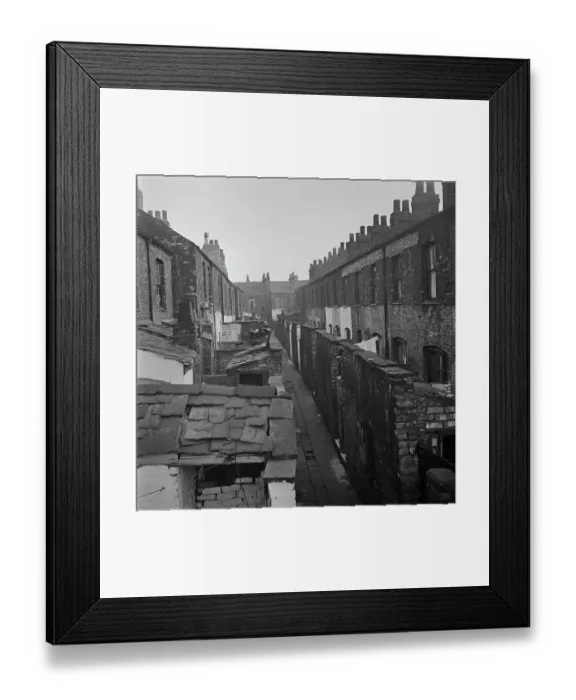 Framed Print : A Slum In Salford Framed Print : A Slum In Salford