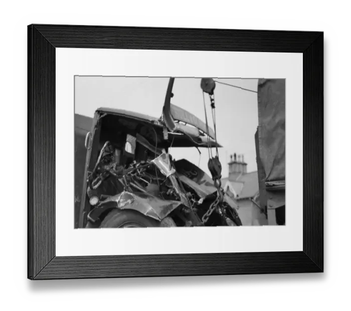 Framed Print : A1 Lorry Crash Framed Print : A1 Lorry Crash