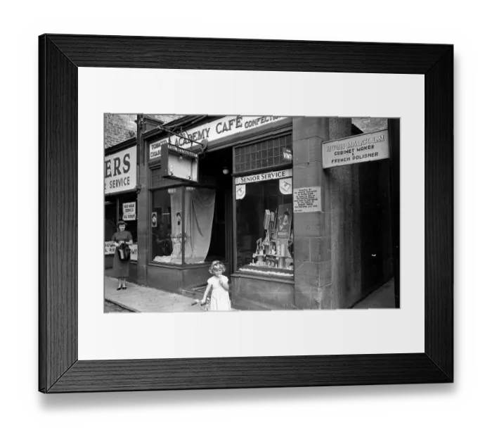 Framed Print : Kilmarnock Shops