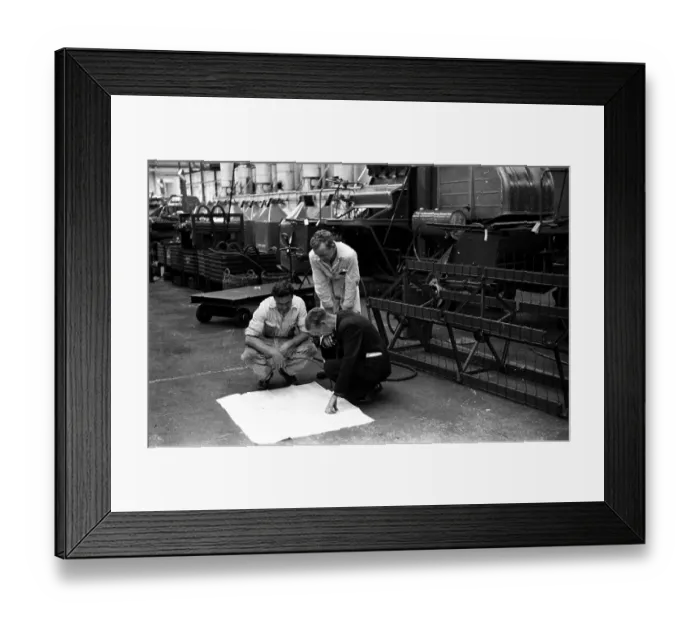 Framed Print : Factory Workers Framed Print : Factory Workers