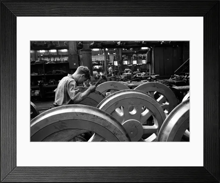 Framed Print : Wheel Factory