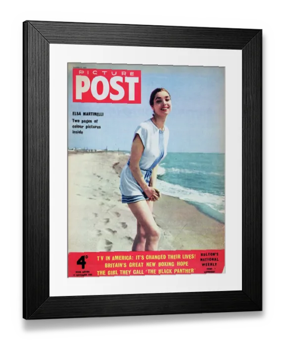 Framed Print : Elsa Martinelli Framed Print : Elsa Martinelli