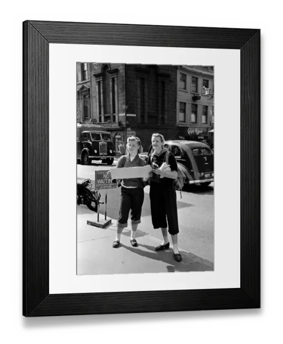 Framed Print : Hitch-Hikers Framed Print : Hitch-Hikers