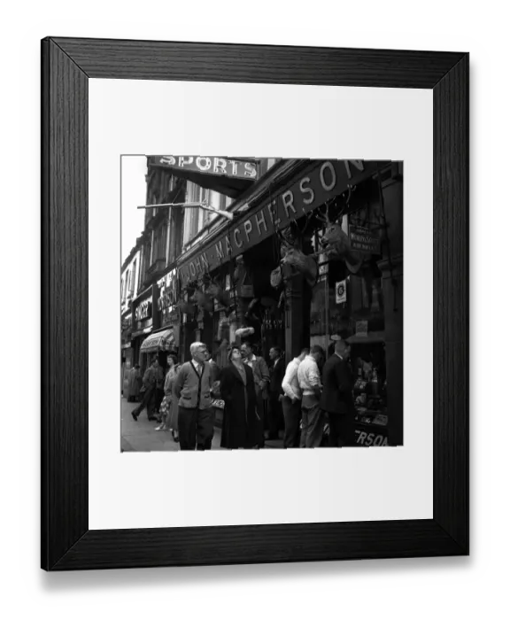 Framed Print : Shoppers In Street Framed Print : Shoppers In Street