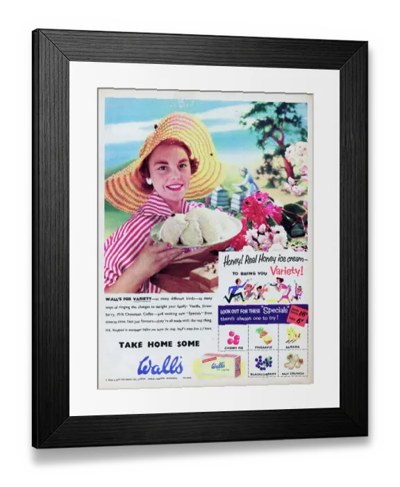 Framed Print : Wall's Ice Cream