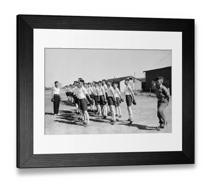 Framed Print : Physical Training