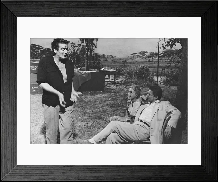 Framed Print : Safari. American actor Victor Mature (1913 - 1999), American actress Janet Leigh Framed Print : Safari. American actor Victor Mature (1913 - 1999), American actress Janet Leigh