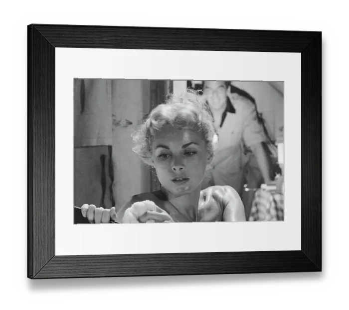 Framed Print : Safari. American actress Janet Leigh (1927 - 2004) as Linda Latham filming Framed Print : Safari. American actress Janet Leigh (1927 - 2004) as Linda Latham filming