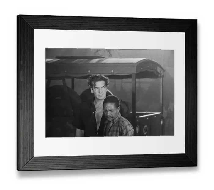 Framed Print : Safari. American actor Victor Mature (1913 - 1999) as Ken Duffield Framed Print : Safari. American actor Victor Mature (1913 - 1999) as Ken Duffield