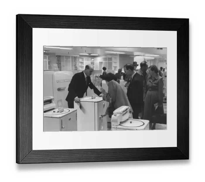 Framed Print : Fridges For Sale Framed Print : Fridges For Sale