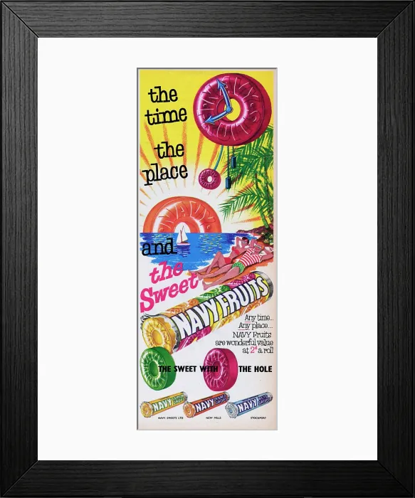 Framed Print : Navy Fruits
