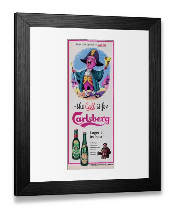 Framed Print : Carlsberg Lager Framed Print : Carlsberg Lager