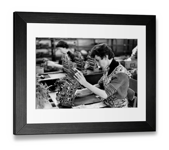 Framed Print : Typewriter Factory Framed Print : Typewriter Factory