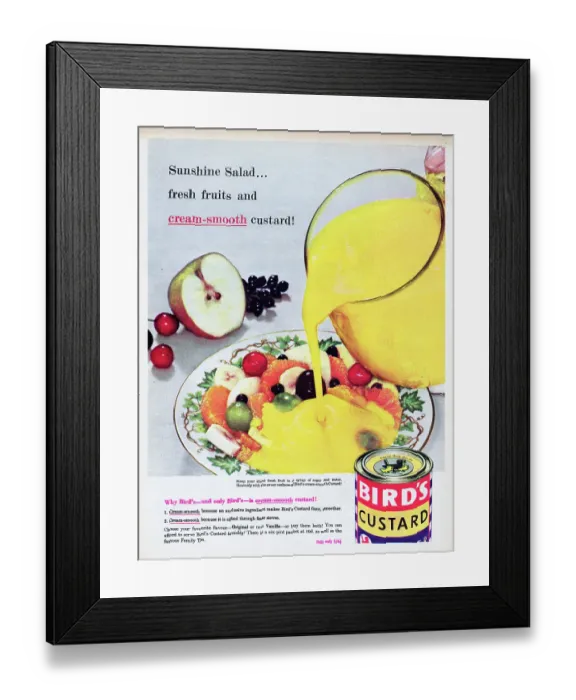 Framed Print : Bird's Custard Framed Print : Bird's Custard