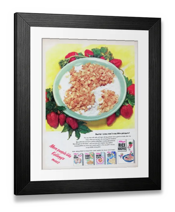 Framed Print : Kellogg's Rice Krispies Framed Print : Kellogg's Rice Krispies