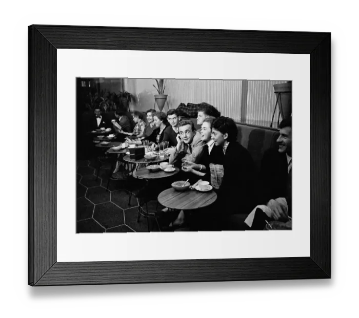 Framed Print : Teenagers At Cafe Framed Print : Teenagers At Cafe