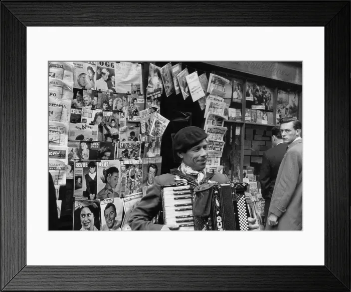 Framed Print : Accordion Player Framed Print : Accordion Player