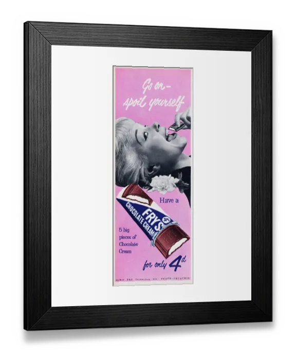 Framed Print : Fry's Chocolate Cream Framed Print : Fry's Chocolate Cream