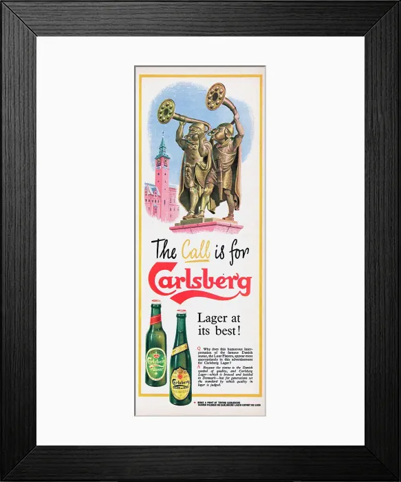 Framed Print : Carlsberg Lager Framed Print : Carlsberg Lager