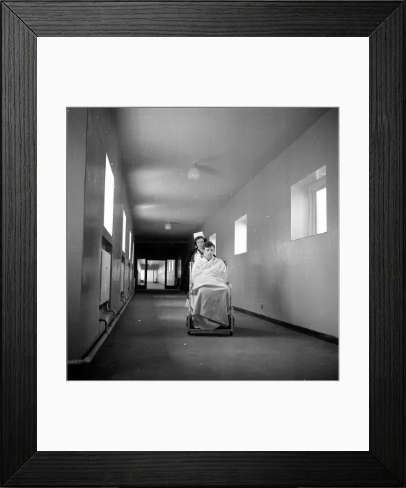Framed Print : Hospital Patient Framed Print : Hospital Patient