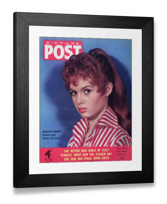 Framed Print : Brigitte Bardot