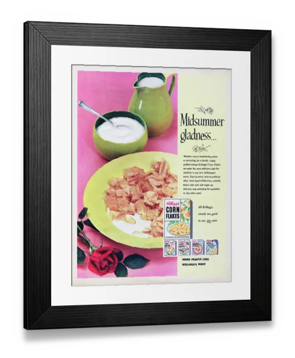 Framed Print : Kellogg's Corn Flakes Framed Print : Kellogg's Corn Flakes