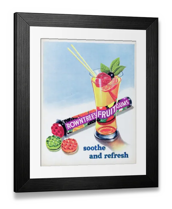 Framed Print : Rowntree's Fruit Gums Framed Print : Rowntree's Fruit Gums
