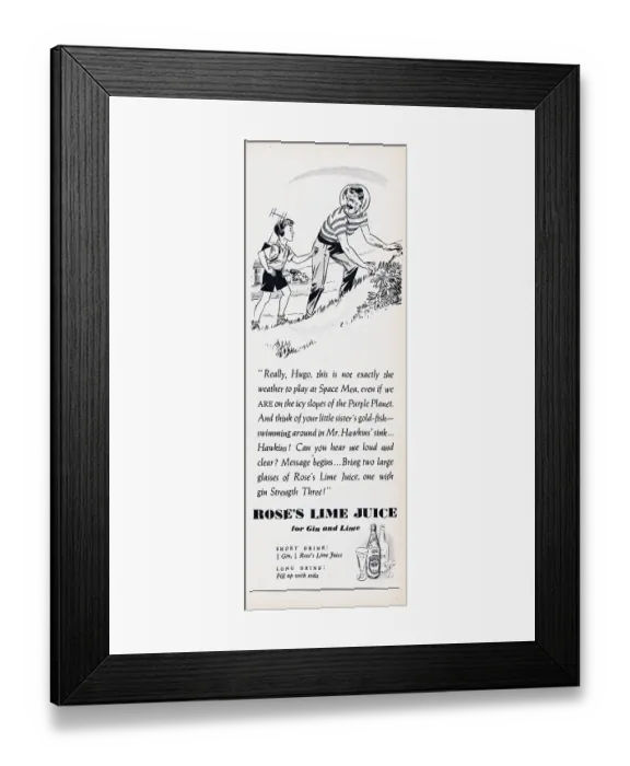 Framed Print : Rose's Lime Juice Framed Print : Rose's Lime Juice