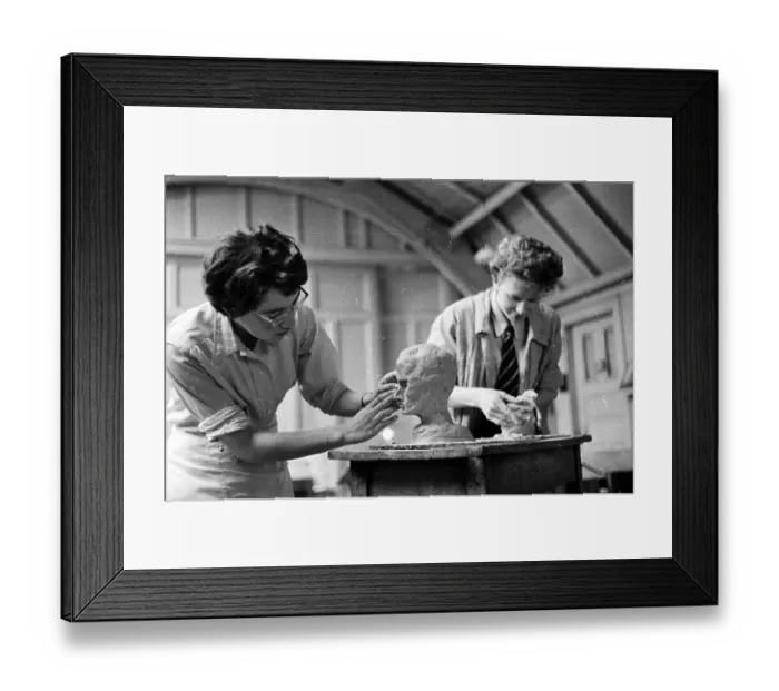 Framed Print : Sculpture Class Framed Print : Sculpture Class