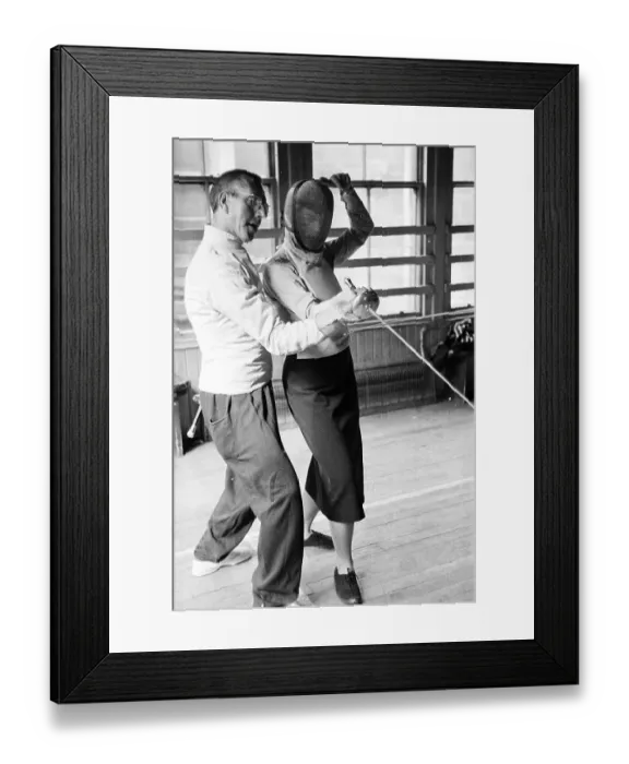 Framed Print : Forward Lunge Framed Print : Forward Lunge