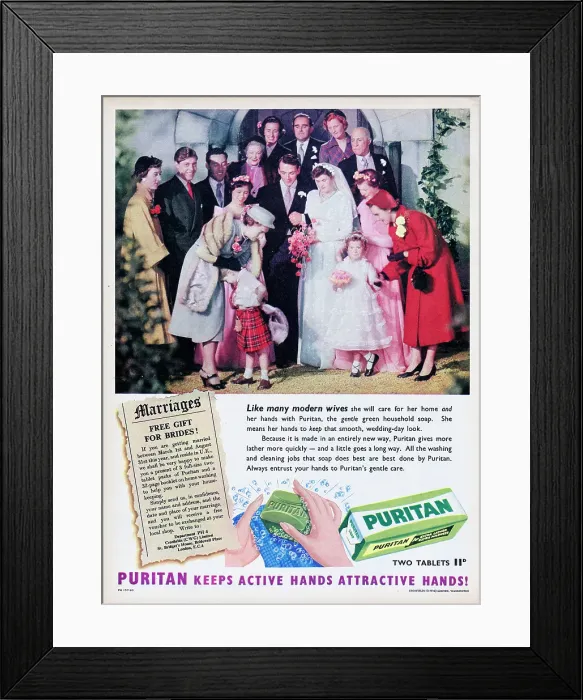 Framed Print : Puritan Soap Framed Print : Puritan Soap