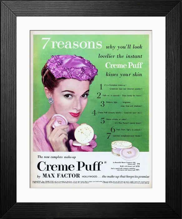 Framed Print : Creme Puff By Max Factor Framed Print : Creme Puff By Max Factor