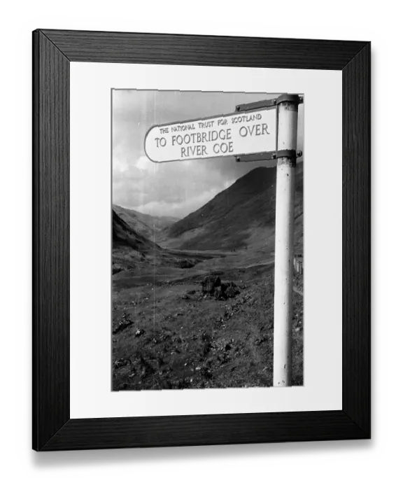 Framed Print : National Trust Sign Framed Print : National Trust Sign
