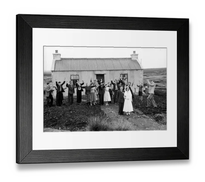 Framed Print : Waving Off Couple Framed Print : Waving Off Couple