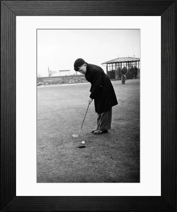 Framed Print : Young Golfer Framed Print : Young Golfer